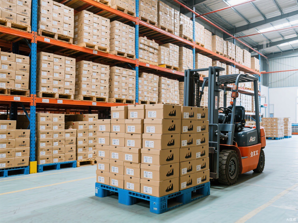 Footwear export warehouse shoe boxes shipping China factory